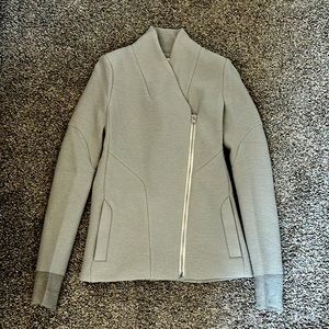 IRO Curty Taupe Virgin Wool Motorcycle Style Jacket